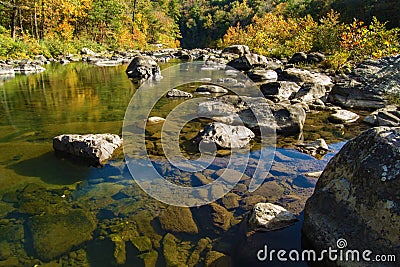 Maury River â€“ Goshen Pass, Virginia, USA Stock Photo